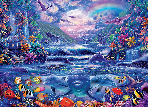 Ocean Magic Collection Moonlight Oasis Jigsaw Puzzle, 1000 Pieces