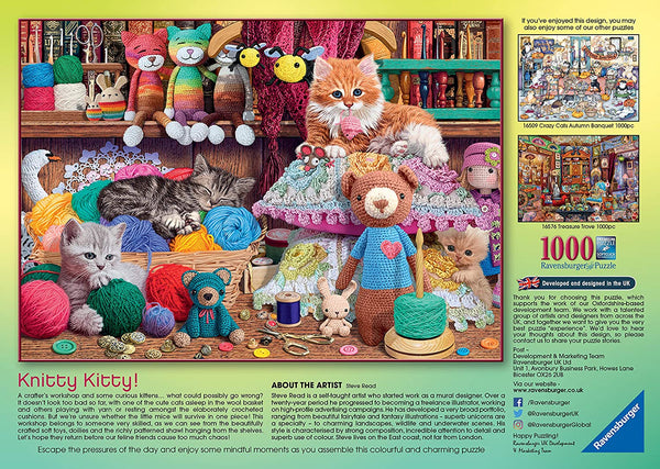 Ravensburger - Knitty Kitty Jigsaw Puzzle (1000 Pieces)