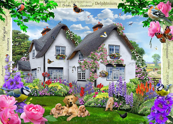 Ravensburger - Delphinium Country Cottage Jigsaw Puzzle (1000 Pieces)