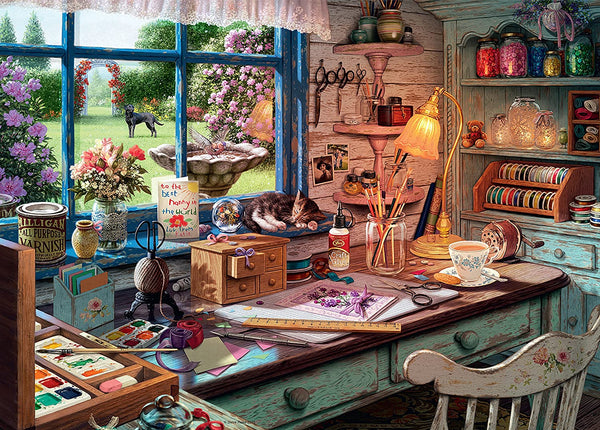Ravensburger - My Haven No 1 The Craft Shed Jigsaw Puzzle (1000 Pieces)