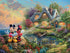 Ceaco Perfect Piece Count 300 Piece Puzzle - Thomas Kinkade Disney Dreams Collection - Mickey Mouse and Minnie Mouse