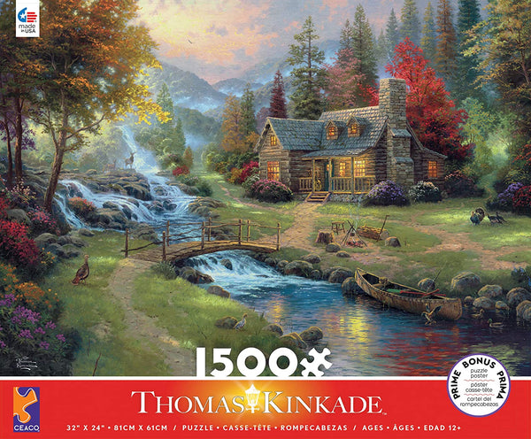 Ceaco Thomas Kinkade Mountain Paradise Puzzle - 1500 Piece
