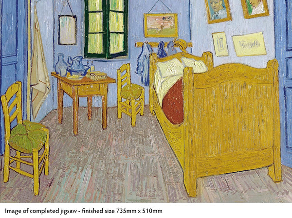 Flame Tree Studio - Bedroom at Arles by Vincent Van Gogh Jigsaw Puzzle (1000 Pieces)