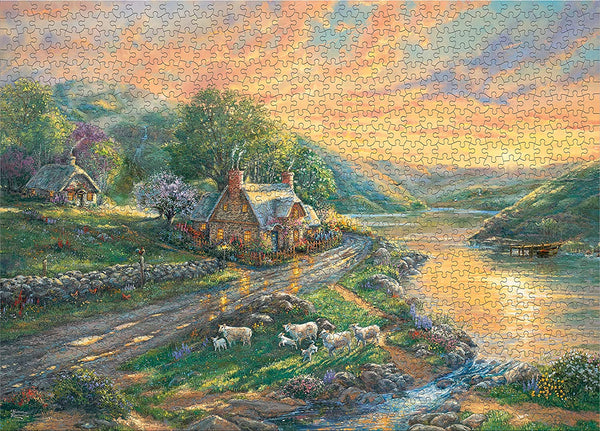 Ceaco - Daybreak at Emerald Valley by Thomas Kinkade Jigsaw Puzzle (1000 Pieces)