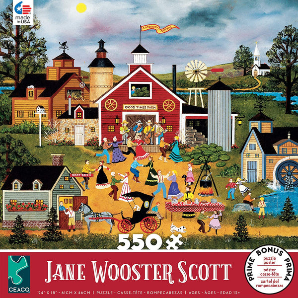 Ceaco 2367-22 Jane Wooster Scott- Dancing Up A Storm Puzzle - 550Piece