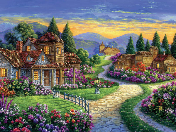 Ceaco Arturo Zarraga Twilight at End of Day Jigsaw Puzzle, 550 Pieces