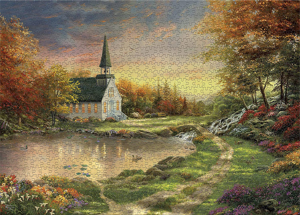 Ceaco - Chapel of Reflection by Thomas Kinkade Jigsaw Puzzle (1000 Pieces)