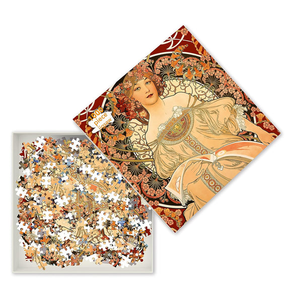 Flame Tree Studio - Reverie Mucha by Alphonse Mucha Jigsaw Puzzle (1000 Pieces)