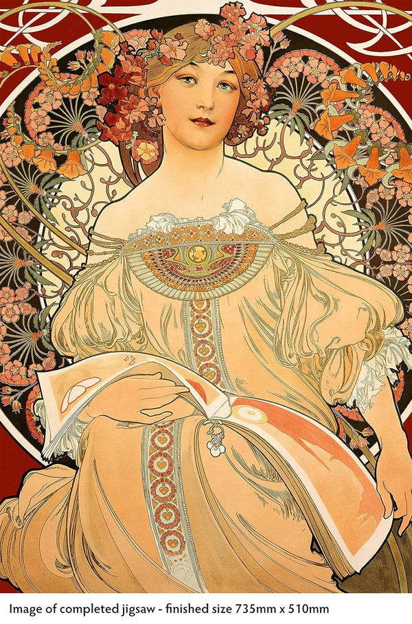 Flame Tree Studio - Reverie Mucha by Alphonse Mucha Jigsaw Puzzle (1000 Pieces)