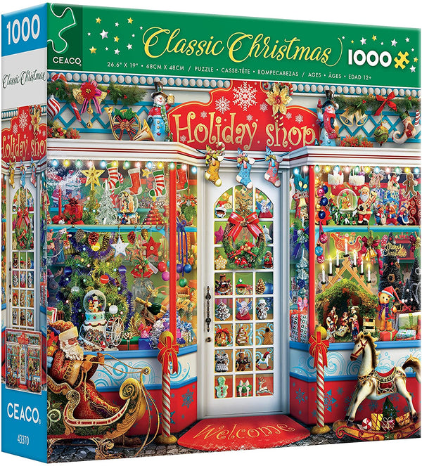 Ceaco - Classic Christmas - Holiday Shop Jigsaw Puzzle (1000 Pieces)