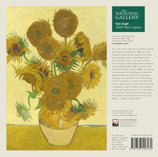 Flame Tree Studio - Sunflowers by Vincent Van Gogh Jigsaw Puzzle (1000 Pieces)