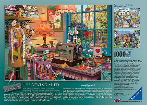 Ravensburger - My Haven No 2 The Sewing Shed Jigsaw Puzzle (1000 Pieces)