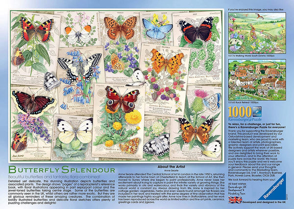 Ravensburger - Butterfly Splendours by Anne Searle Jigsaw Puzzle (1000 Pieces)