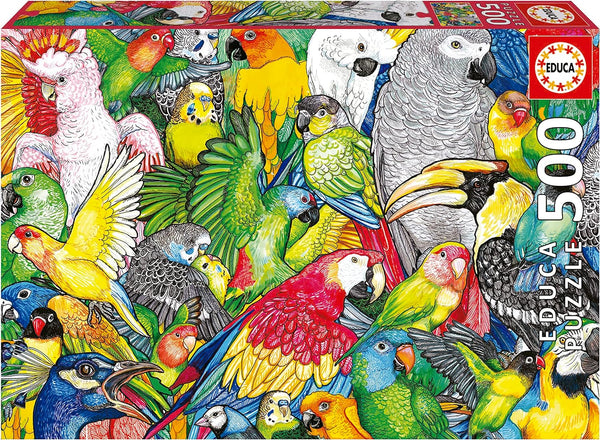 Educa - Parrots Jigsaw Puzzle (500 Pieces)