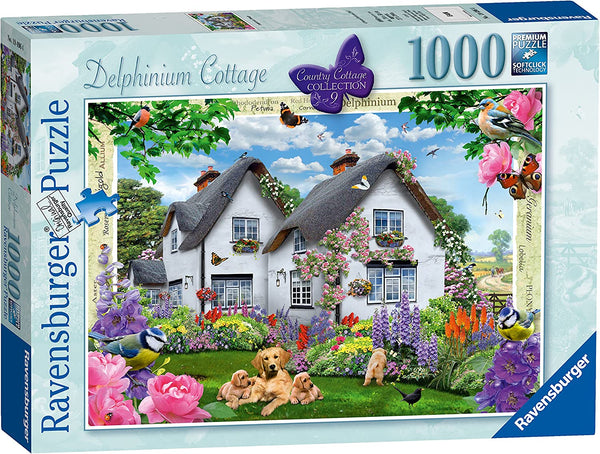 Ravensburger - Delphinium Country Cottage Jigsaw Puzzle (1000 Pieces)