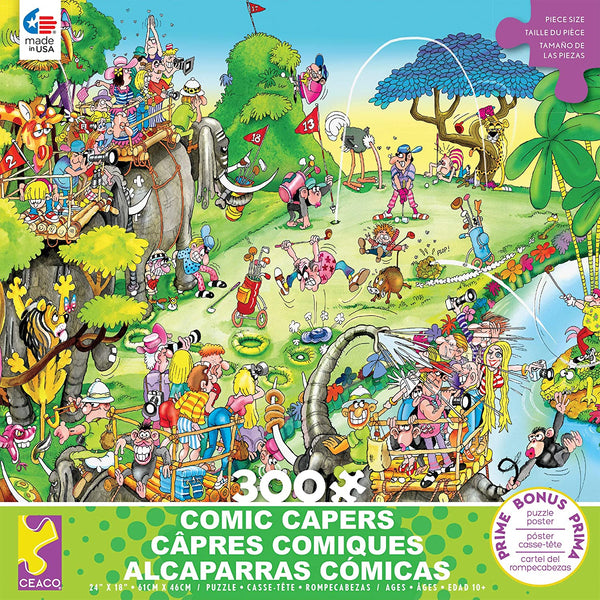 Ceaco Comic Capers - Golf Safari - 300 Piece Jigsaw Puzzle