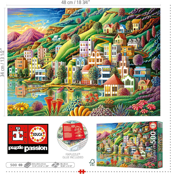 Educa - Hidden Harbor Jigsaw Puzzle (500 Pieces)