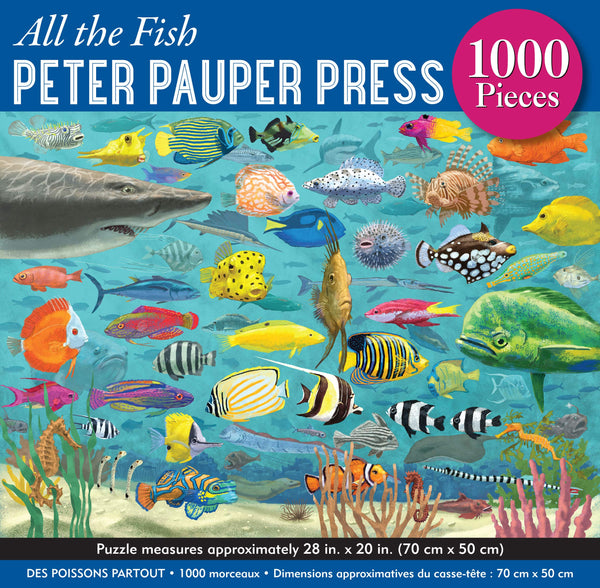 Peter Pauper Press - All The Fish Jigsaw Puzzle (1000 Pieces)