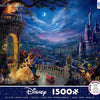Ceaco - Disney Beauty & The Beast Dancing in The Moonlight by Thomas Kinkade Jigsaw Puzzle (1500 Pieces)