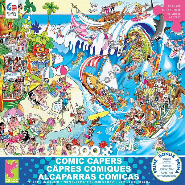 Ceaco Comic Capers - The Wave - 300 Piece Jigsaw Puzzle