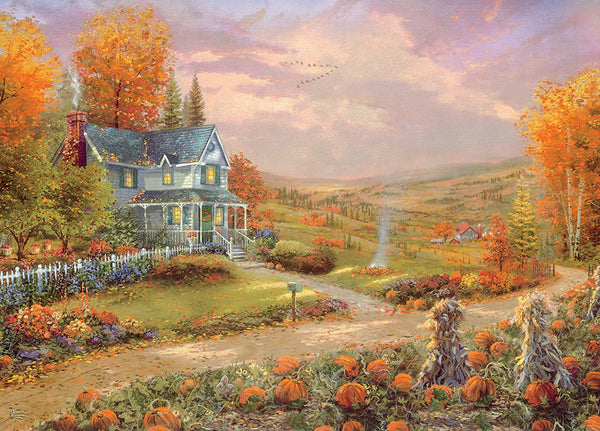 Ceaco - Autumn at Apple Hill by Thomas Kinkade Jigsaw Puzzle (1000 Pieces)