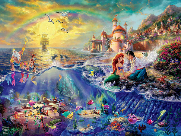 Ceaco Thomas Kinkade Disney Little Mermaid Puzzle - 300 Piece Jigsaw Puzzle