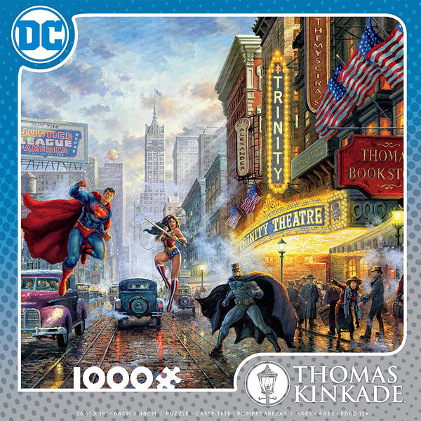 Ceaco Thomas Kinkade - DC Comics - The Trinity Puzzle - 1000 Pieces