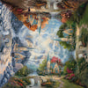 Schmidt - Thomas Kinkade - The Mountain Chapel, Seasons Square Jigsaw Puzzle (1000 Pieces)