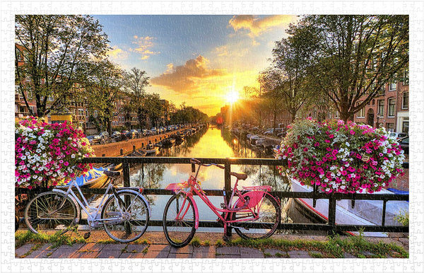 Pintoo - Sunrise Over Amsterdam Plastic Jigsaw Puzzle (1000 Pieces)