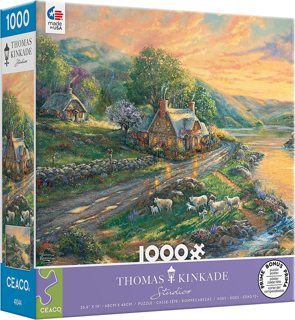 Ceaco - Daybreak at Emerald Valley by Thomas Kinkade Jigsaw Puzzle (1000 Pieces)