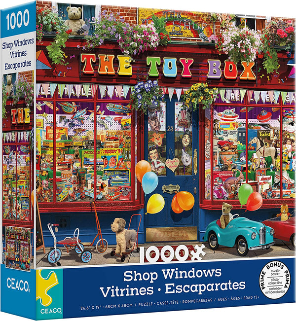 Ceaco - Shop Windows - Toy Box - 1000 Piece Jigsaw Puzzle