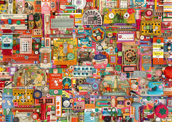 Schmidt - Vintage Haberdashery by Shelley Davies Jigsaw Puzzle (1000 Pieces)