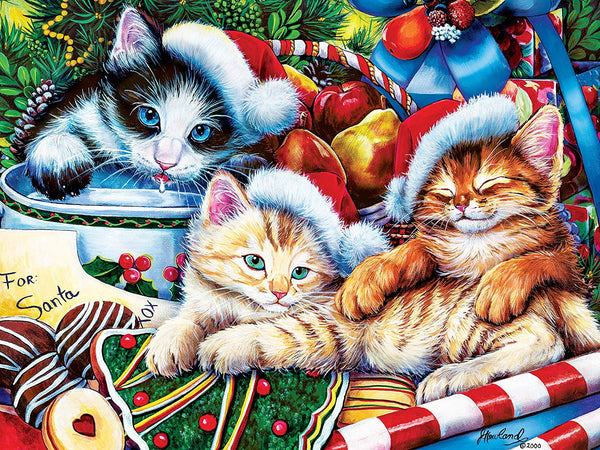 MasterPieces Holiday EZ Grip Extra Large Jigsaw Puzzle, Holiday Treasures, Featuring Art by Jenny Newland, 300 Pieces