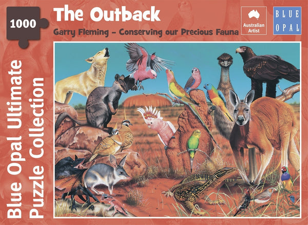 Blue Opal - The Outback by Garry Fleming Jigsaw Puzzle (1000 Pieces)