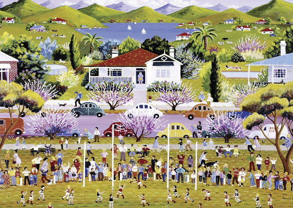 Blue Opal - Saturday Morning Footy by Narelle Wildman Jigsaw Puzzle (1000 Pieces)