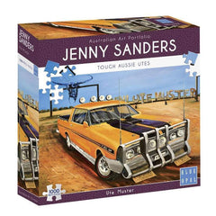 Blue Opal - Ute Muster 1000 piece Jigsaw Puzzle by Jenny Sanders