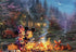 Ceaco Thomas Kinkade Disney Collection Mickey and Minnie Sweetheart Fire Jigsaw Puzzle (750 Piece)