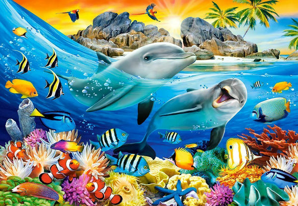 Castorland - Dolphins In The Tropics Jigsaw Puzzle (1000 Pieces)
