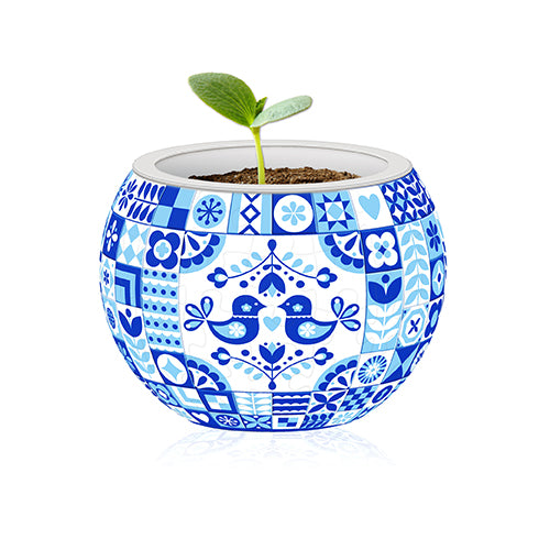 puzzle plant pot Pintoo - Flowerpot Danish Folklore Style Jigsaw Puzzle (80 Pieces)
