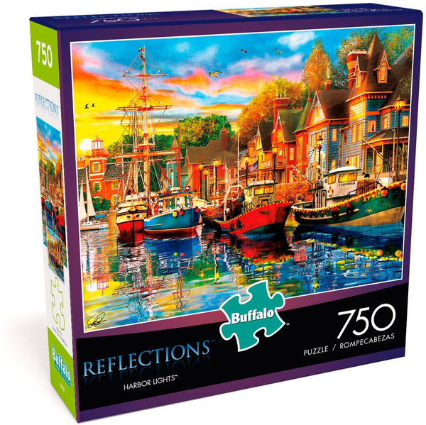 Buffalo Games - Reflections - Harbor Lights - 750 Piece Jigsaw Puzzle