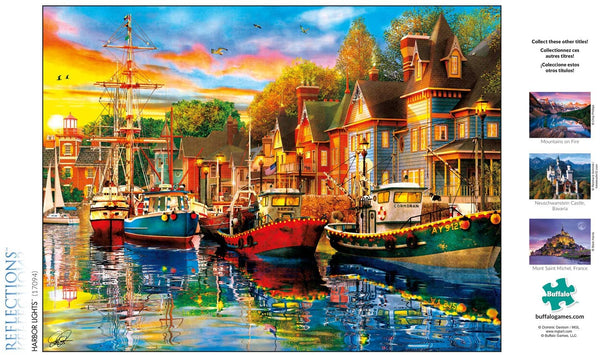 Buffalo Games - Reflections - Harbor Lights - 750 Piece Jigsaw Puzzle