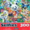 Selfies - Happy Zoo Pals 300 Piece Jigsaw Puzzle by Howard Robinson