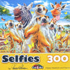 Selfies - Happy Meerkats and Friends 300 Piece Jigsaw Puzzle by Howard Robinson