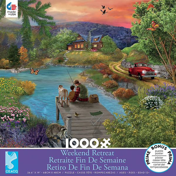 Ceaco Weekend Retreat Collection Sunset Memories Jigsaw Puzzle, 1000 Pieces