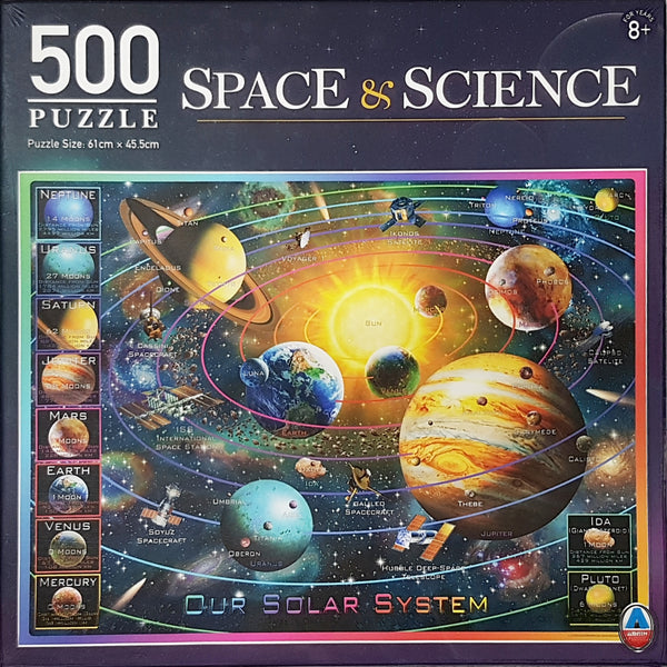 Arrow Puzzle - Space & Science -  Our Solar System 500 Piece Jigsaw Puzzle Large Piece