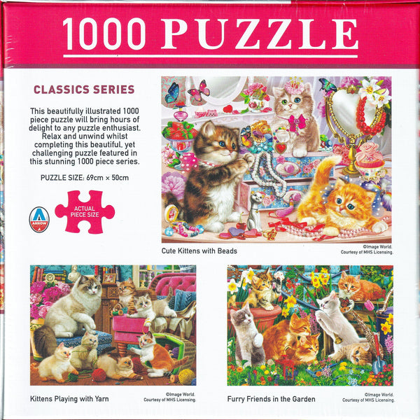 Arrow Puzzles - Classics Series - Kittens Playing with Yarn by Image World - 1000 Pieces