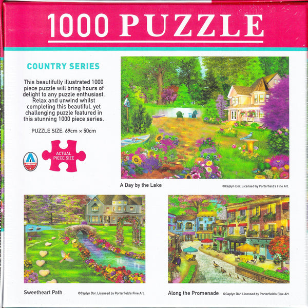 Arrow Puzzles - Country Series - Sweetheart Path by Porterfield's Art Jigsaw Puzzle (1000 Pieces)