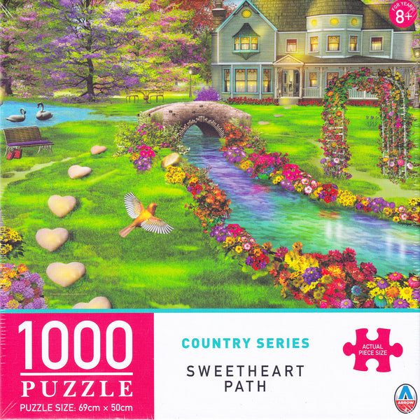 Arrow Puzzles - Country Series - Sweetheart Path by Porterfield's Art Jigsaw Puzzle (1000 Pieces)