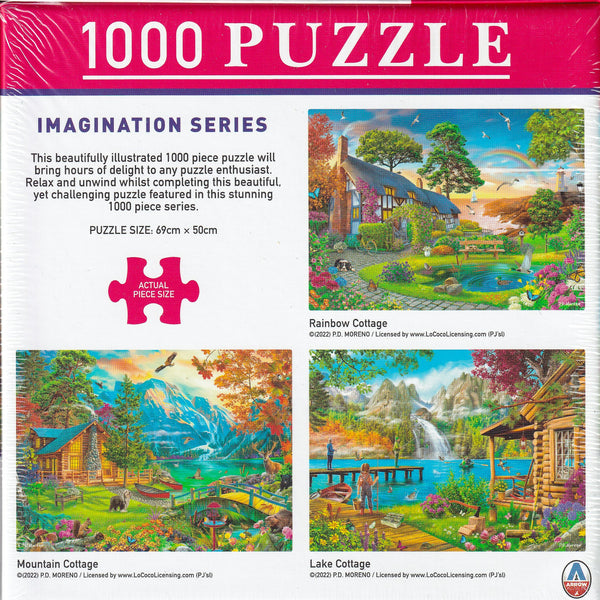 Arrow Puzzles - Imagination Series - Rainbow Cottage by P.D. Moreno Jigsaw Puzzle (1000 Pieces)