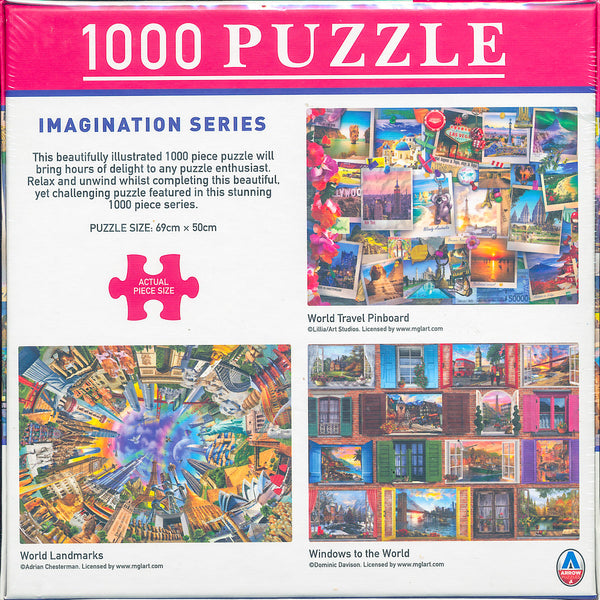 Arrow Puzzles - Imagination Series - World Landmarks by Adrian Chesterman Jigsaw Puzzle (1000 Pieces)